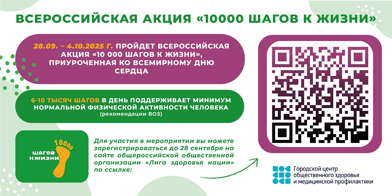 Всероссийская акция 10 000 шагов к жизни